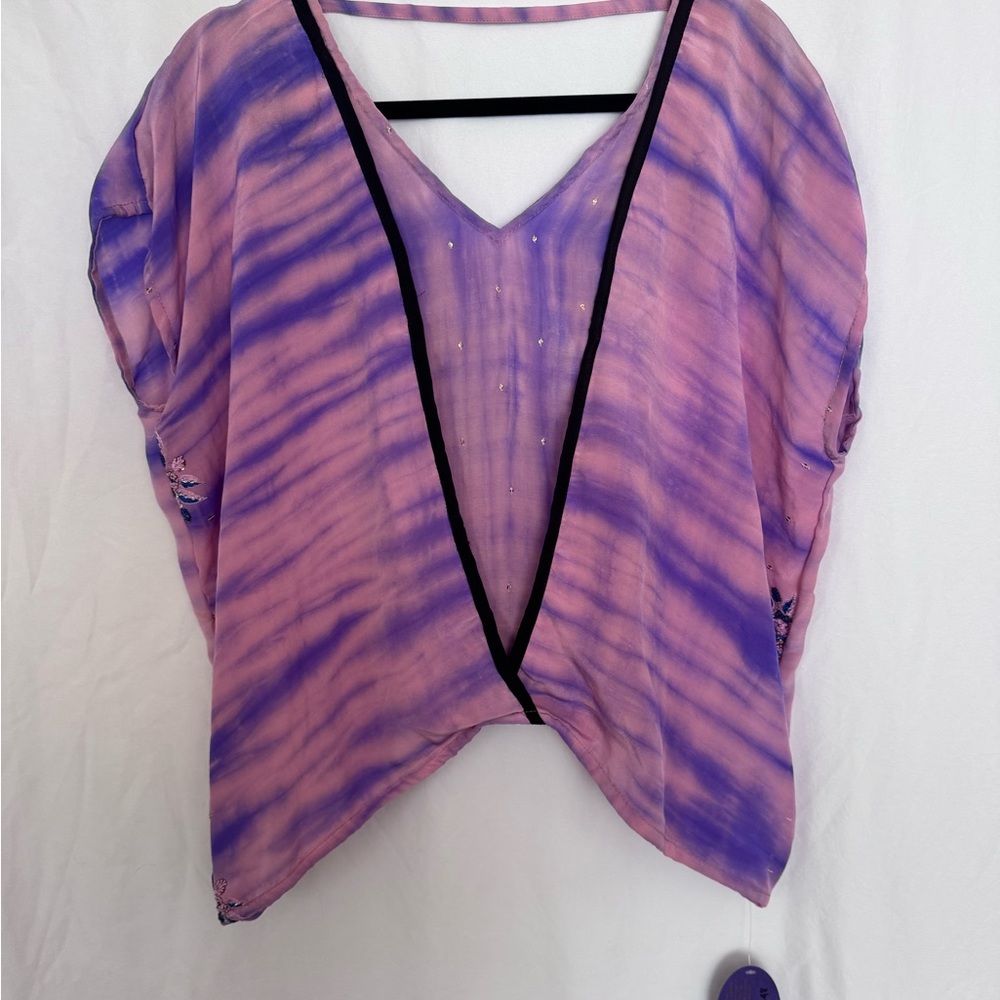 Purple and Pink Women's Top